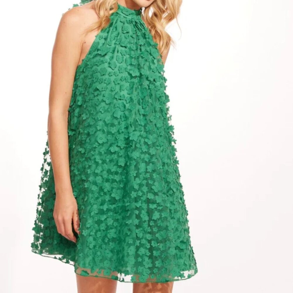 Green Eva Franco Dress, Size 8